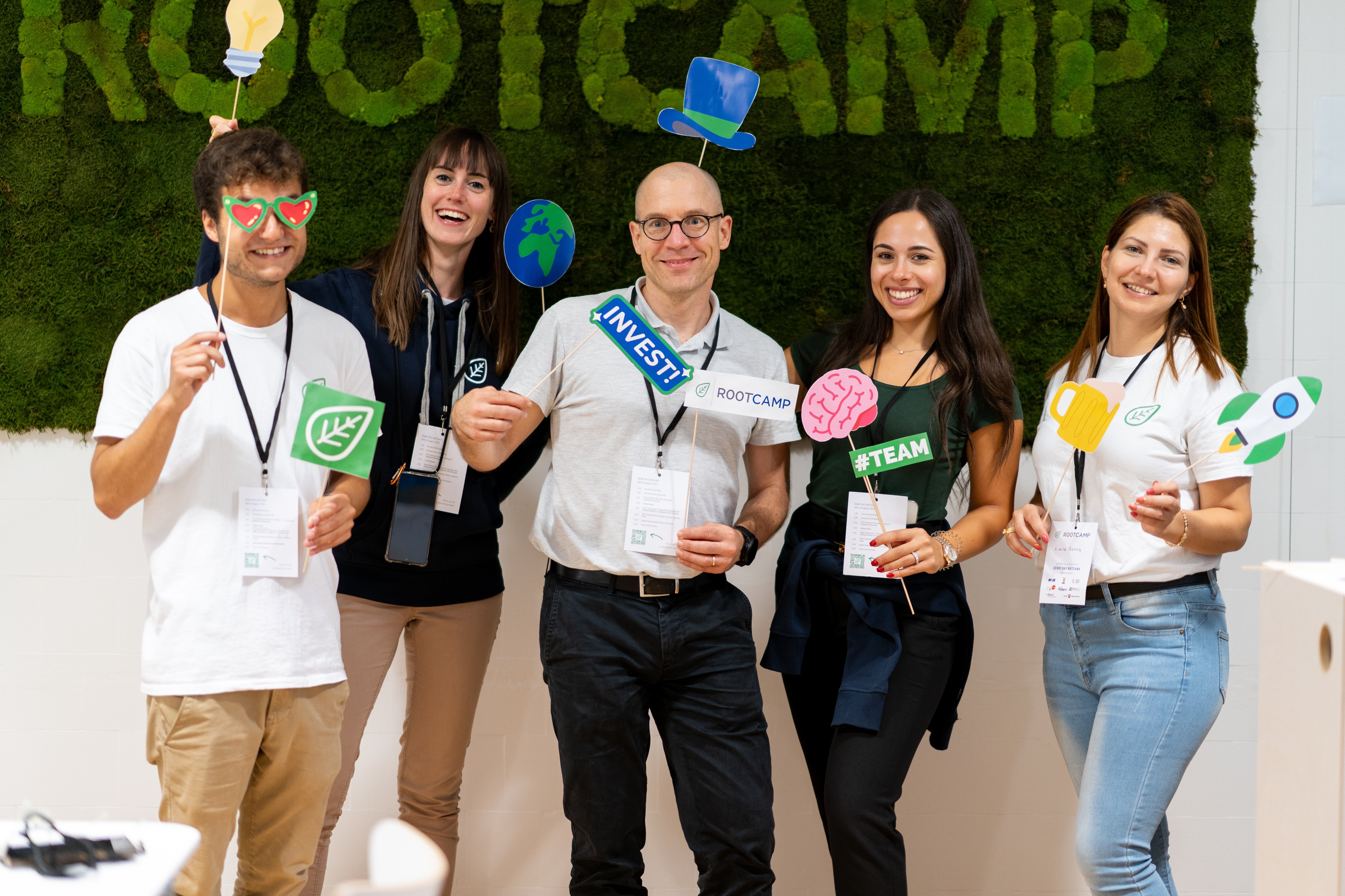 RootCamp team photo booth
