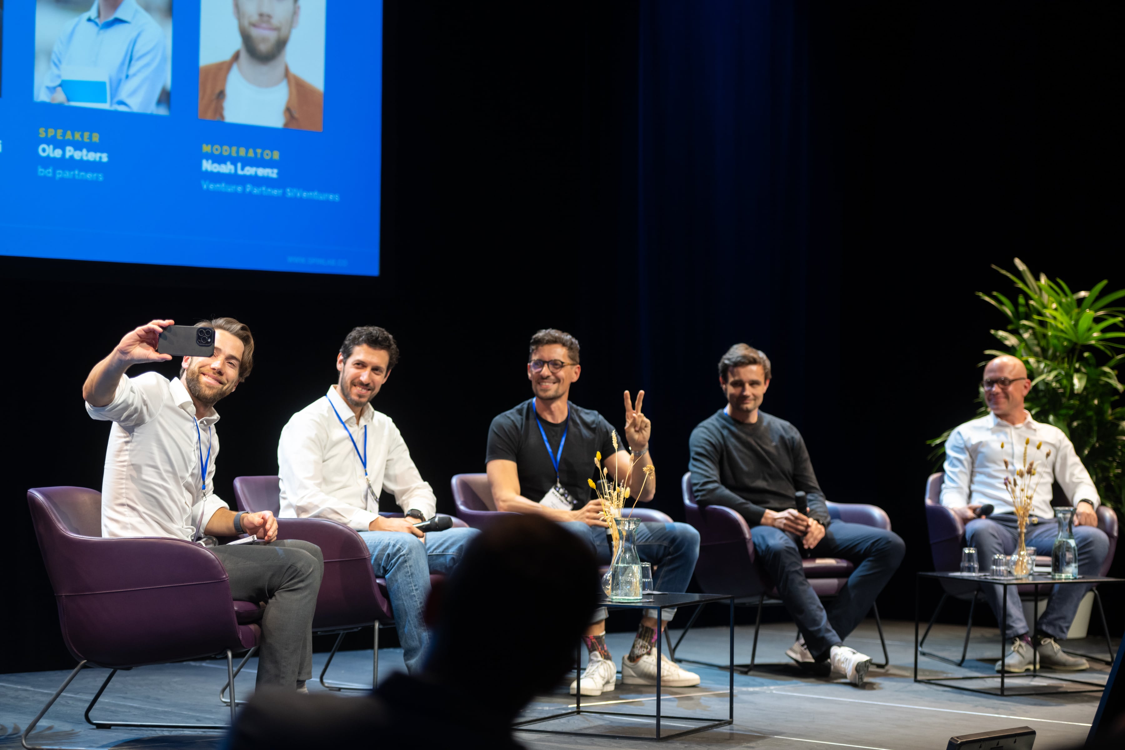 a photo of the panelist of the investors day