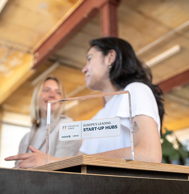 a photo of an award