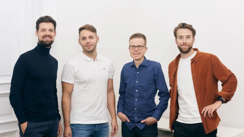 The four founders (men) of digital health startup mementor