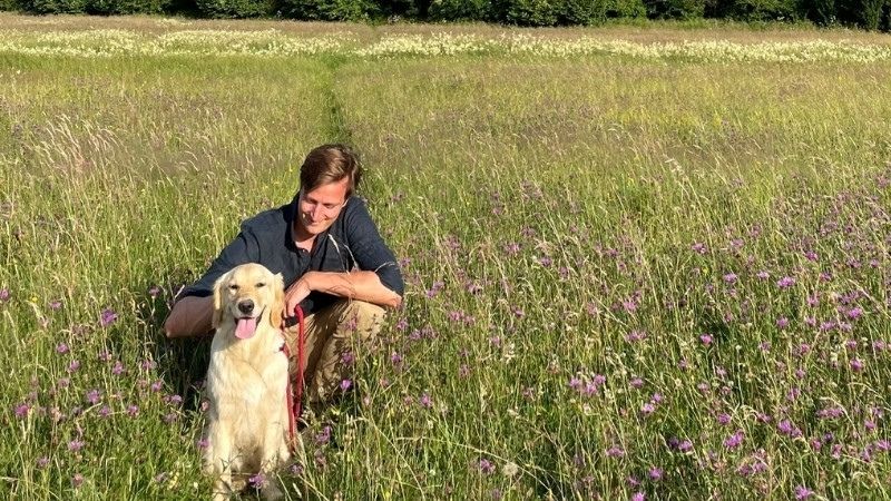 RootCamp Startup Coach with his dog
