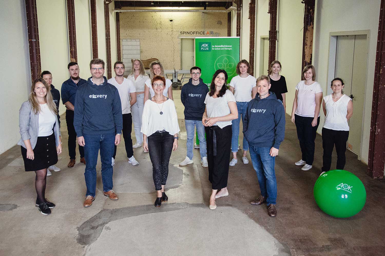 Startup eCovery team with AOK PLUS 