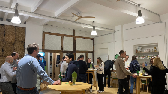 Picture of people at a networking event at RootCamp