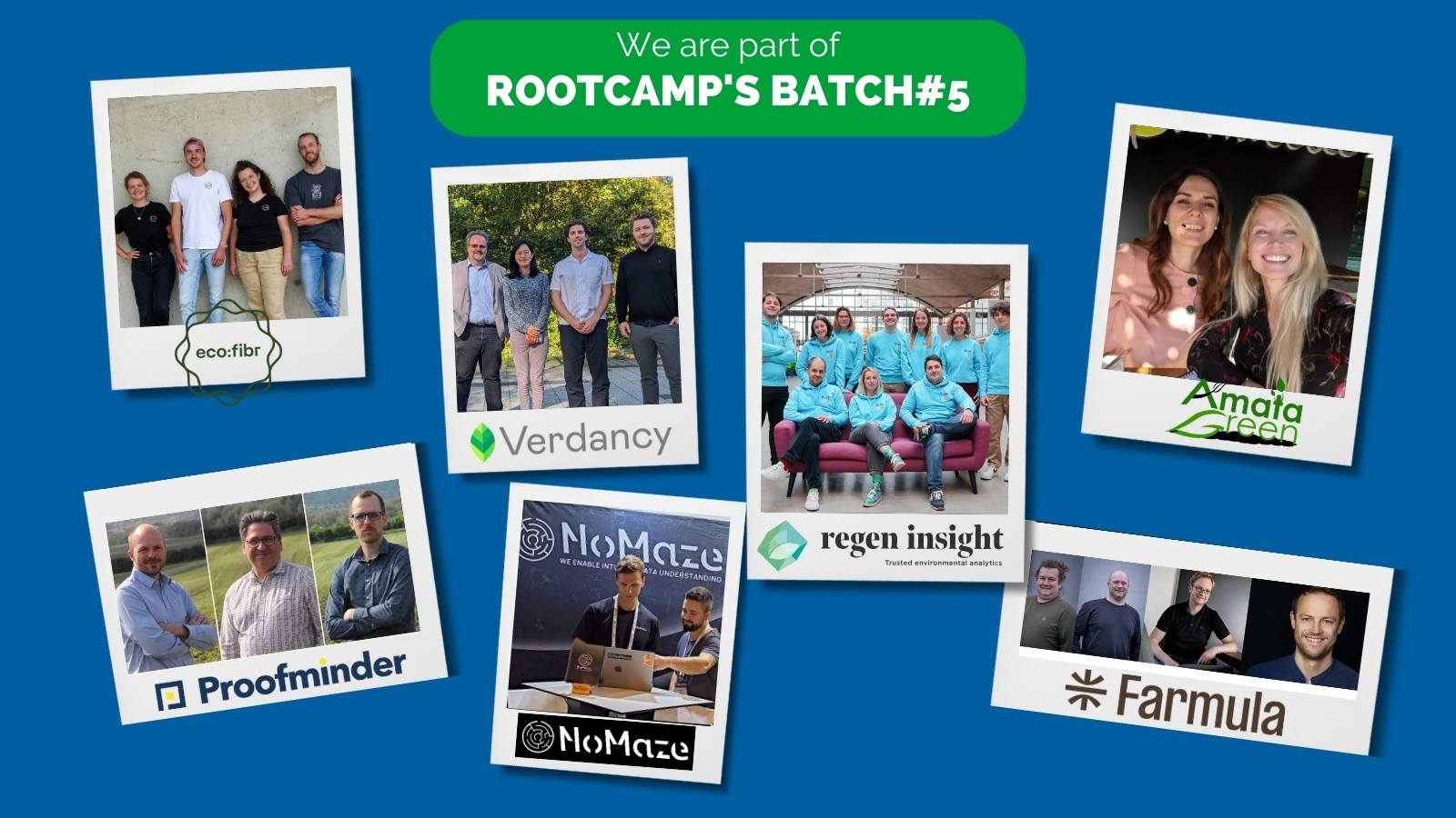 Startup Team photo collage of RootCamp batch #5