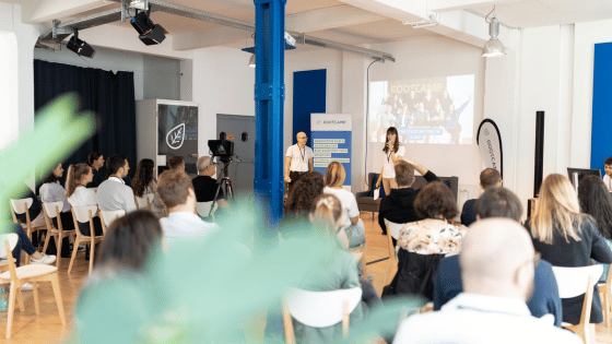 Photo of the audience of the RootCamp Demo Day 2023