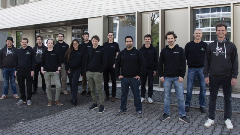 A photo of the Magnotherm team