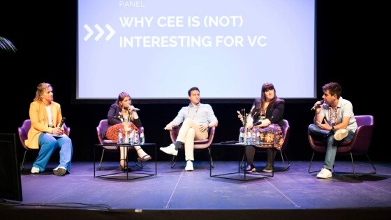 Panelists of the talk about WHY CEE IS (NOT) INTERESTING FOR VC at SpinLab Investors Day