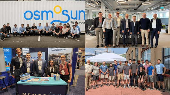 Team photos of the watertech startups