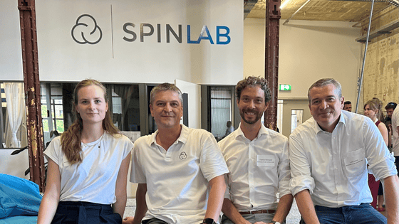 a photo of the bew and spinlab team together