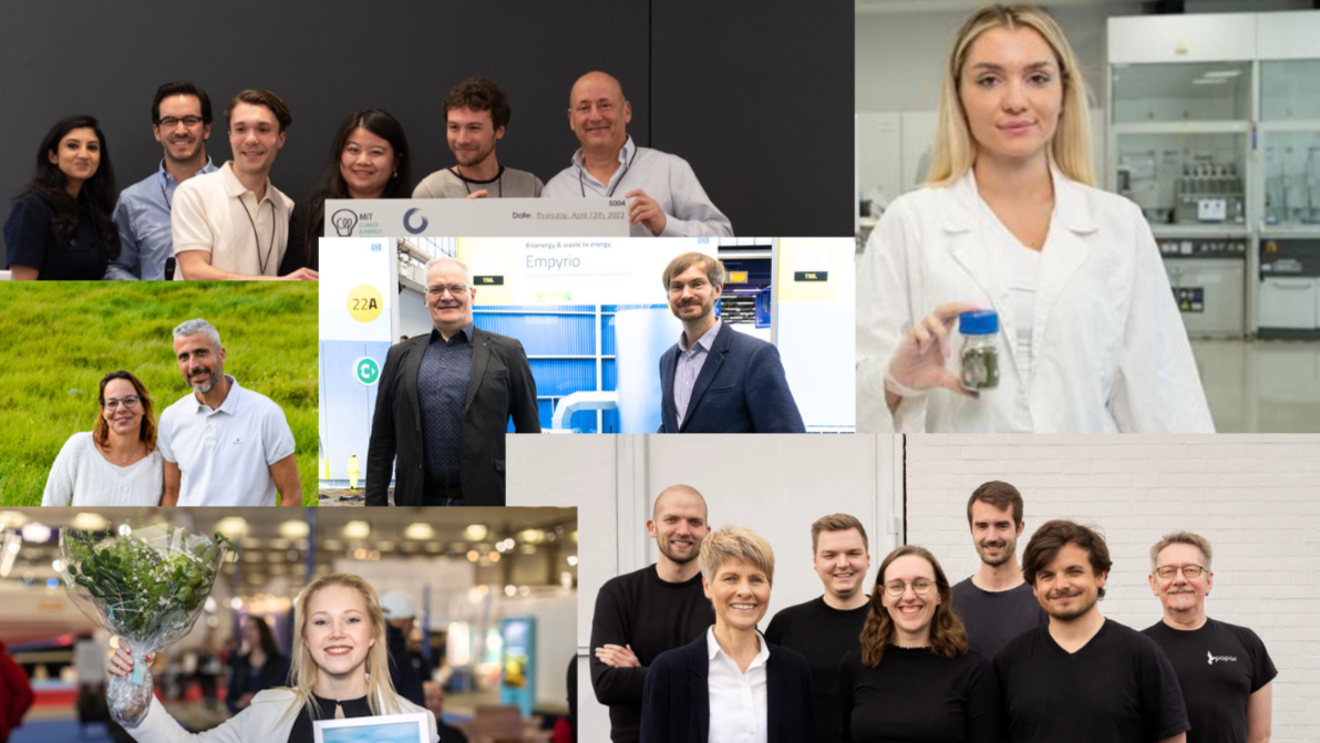A collage of the startups teams that are mentioned in this article
