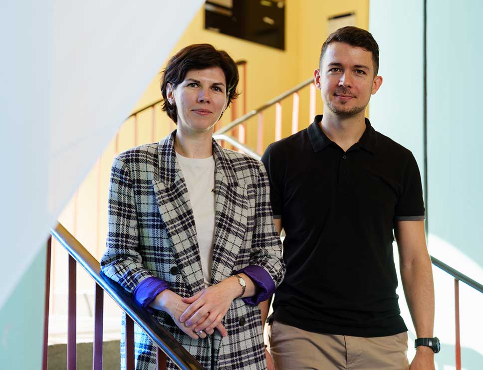A photo of the chemreclaim team, a women and men standing together